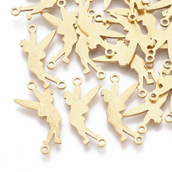 PandaHall 201 Stainless Steel Links connectors, Laser Cut Links, Fairy, Golden, 22x10.5x1mm, Hole: 1.4mm 201 Stainless Steel Angel & Fairy
PandaHall 201 Stainless Steel Links connectors, Laser Cut Links, Fairy, Golden, 22x10.5x1mm, Hole: 1.4mm 201 Stainless Steel Angel & Fairy