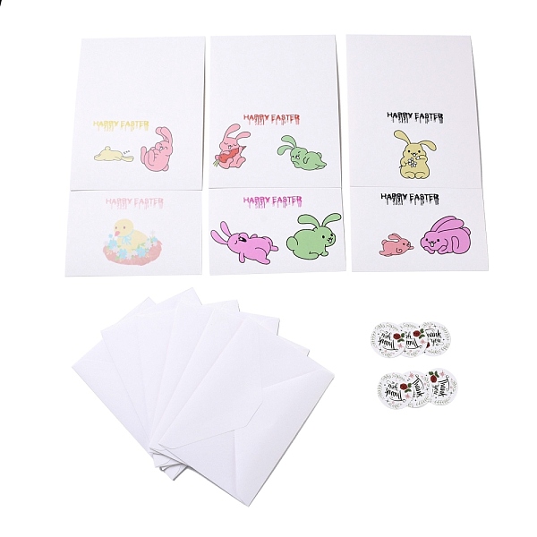 PandaHall Rectangle Paper Greeting Cards, with Rectangle Envelope and Flat Round Self Adhesive Paper Stickers, Easter Day Wedding Birthday..., Multicolor
PandaHall Rectangle Paper Greeting Cards, with Rectangle Envelope and Flat Round Self Adhesive Paper Stickers, Easter Day Wedding Birthday..., Multicolor