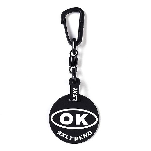 PandaHall Plastic Pendant Decorations, Flat Round with Word, Black, 160mm, falt round: 54x3mm Plastic Flat Round Black
PandaHall Plastic Pendant Decorations, Flat Round with Word, Black, 160mm, falt round: 54x3mm Plastic Flat Round Black