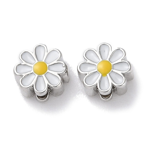 PandaHall Rack Plated Brass Beads, with Enamel, Long-Lasting Plated, Lead Free & Cadmium Free, Flower, Platinum, 6.5x7x3mm, Hole: 1.2mm..., White
PandaHall Rack Plated Brass Beads, with Enamel, Long-Lasting Plated, Lead Free & Cadmium Free, Flower, Platinum, 6.5x7x3mm, Hole: 1.2mm..., White