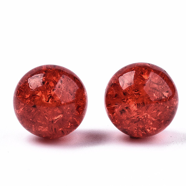 PandaHall Transparent Crackle Acrylic Round Beads Strands, No Hole, Dark Red, 12mm Acrylic Round
PandaHall Transparent Crackle Acrylic Round Beads Strands, No Hole, Dark Red, 12mm Acrylic Round