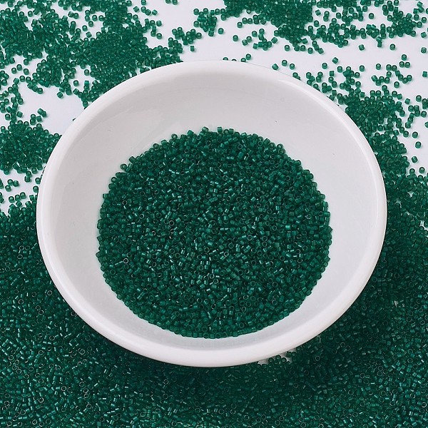 PandaHall MIYUKI Delica Beads, Cylinder, Japanese Seed Beads, 11/0, (DB0776) Dyed Semi-Frosted Transparent Emerald, 1.3x1.6mm, Hole: 0.8mm..., Green
PandaHall MIYUKI Delica Beads, Cylinder, Japanese Seed Beads, 11/0, (DB0776) Dyed Semi-Frosted Transparent Emerald, 1.3x1.6mm, Hole: 0.8mm..., Green