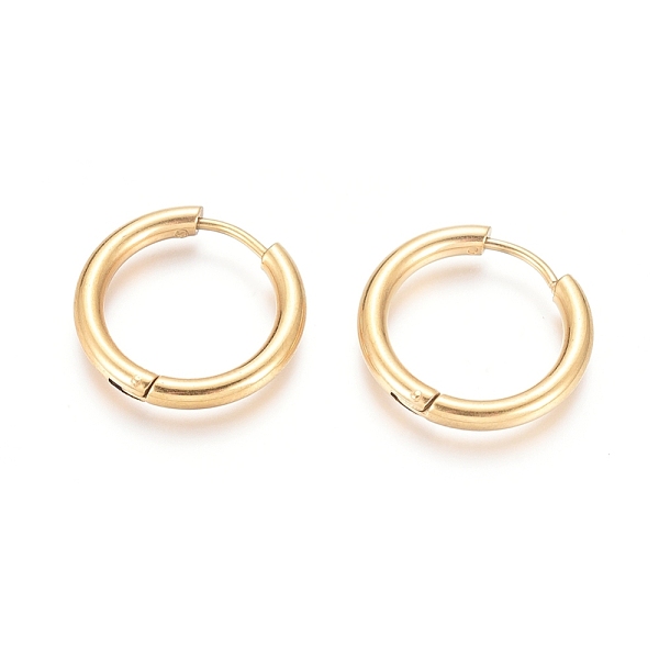 PandaHall Ion Plating(IP) 304 Stainless Steel Huggie Hoop Earrings, Hypoallergenic Earrings, with 316 Surgical Stainless Steel Pin, Golden...
PandaHall Ion Plating(IP) 304 Stainless Steel Huggie Hoop Earrings, Hypoallergenic Earrings, with 316 Surgical Stainless Steel Pin, Golden...