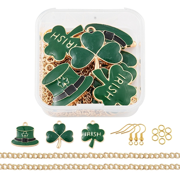 PandaHall DIY Clover Pendant Jewelry Sets Making Kit, Including Alloy Enamel Pendants, Iron Earring Hooks & Jump Rings & Twisted Curb Chain...
PandaHall DIY Clover Pendant Jewelry Sets Making Kit, Including Alloy Enamel Pendants, Iron Earring Hooks & Jump Rings & Twisted Curb Chain...