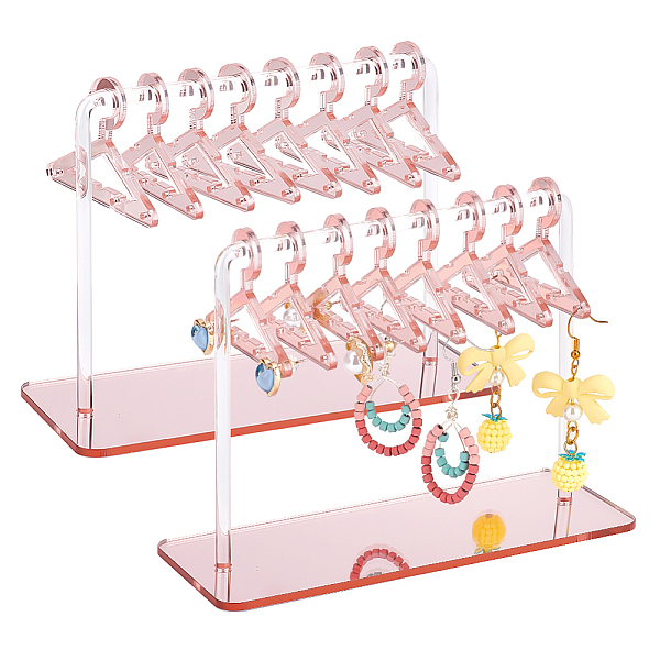 PandaHall Acrylic Earring Display Stands, Earring Organizer Holder, Coat Hanger Shapes, Misty Rose, Finished Product: 15x6x11.7cm, about...
PandaHall Acrylic Earring Display Stands, Earring Organizer Holder, Coat Hanger Shapes, Misty Rose, Finished Product: 15x6x11.7cm, about...