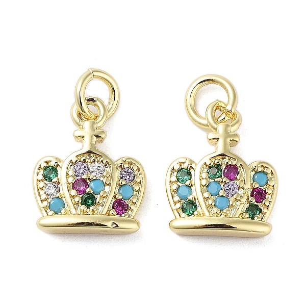 PandaHall Rack Plating Crown Brass Micro Pave Cubic Zirconia Charms, with Jump Ring, Cadmium Free & Lead Free, Long-Lasting Plated, Real 18K..., Clear
PandaHall Rack Plating Crown Brass Micro Pave Cubic Zirconia Charms, with Jump Ring, Cadmium Free & Lead Free, Long-Lasting Plated, Real 18K..., Clear