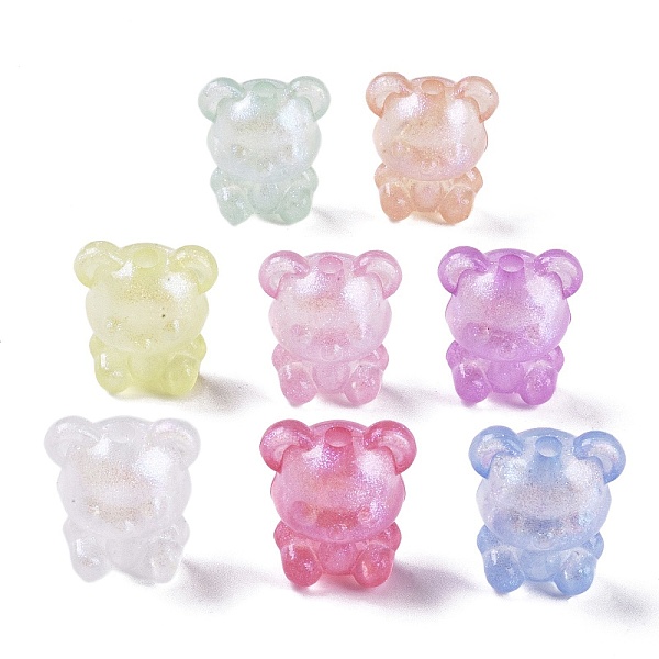 PandaHall Luminous Transparent Acrylic Beads, with Glitter Powder, Glow in the Dark, Mixed Color, Bear, 21x17x13mm, Hole: 3mm, about..., Multicolor
PandaHall Luminous Transparent Acrylic Beads, with Glitter Powder, Glow in the Dark, Mixed Color, Bear, 21x17x13mm, Hole: 3mm, about..., Multicolor