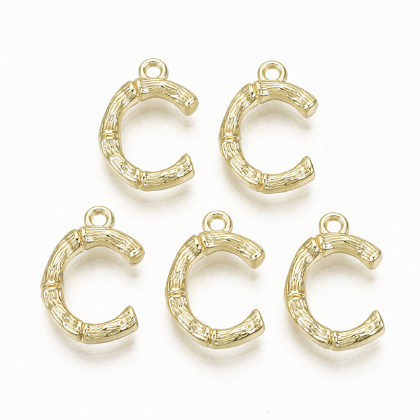 PandaHall Alloy Pendants, Cadmium Free & Nickel Free & Lead Free, Bamboo Initial Letter, Real 18K Gold Plated, Letter.C, C:17x11.5x3mm, Hole...
PandaHall Alloy Pendants, Cadmium Free & Nickel Free & Lead Free, Bamboo Initial Letter, Real 18K Gold Plated, Letter.C, C:17x11.5x3mm, Hole...