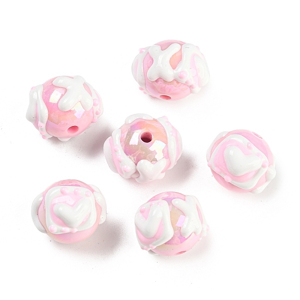 PandaHall Hand Painted Acrylic with Enamel Beads, Cartoon, Round with Letter and Heart, Pink, 17.5x20x15mm, Hole: 2.5mm Acrylic Round Pink
PandaHall Hand Painted Acrylic with Enamel Beads, Cartoon, Round with Letter and Heart, Pink, 17.5x20x15mm, Hole: 2.5mm Acrylic Round Pink