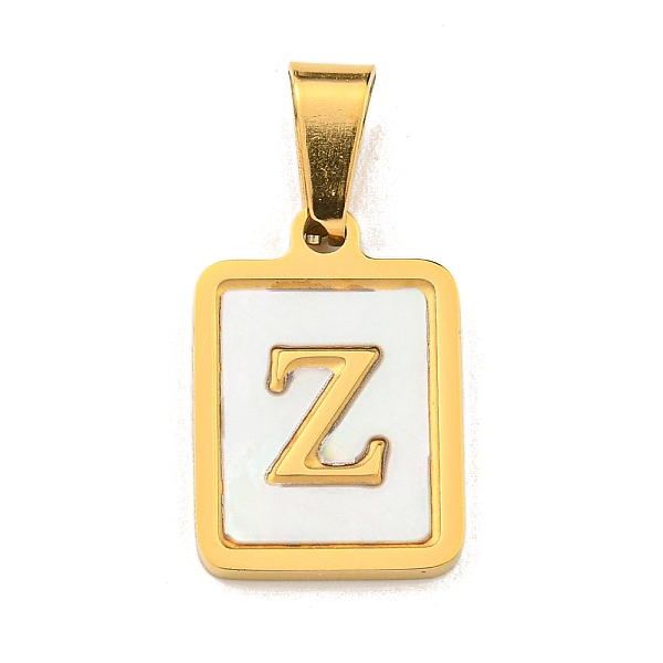 PandaHall Vacuum Plating 304 Stainless Steel Pave Natural White Shell Pendants, Rectangle with Letter Charms, Golden, Letter Z...
PandaHall Vacuum Plating 304 Stainless Steel Pave Natural White Shell Pendants, Rectangle with Letter Charms, Golden, Letter Z...