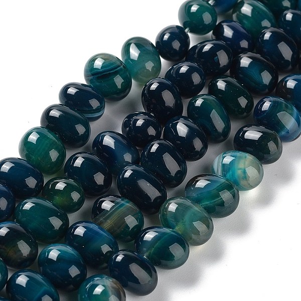 PandaHall Natural Agate Beads Strands, Dyed & Heated, Egg, Prussian Blue, 12~14x9~10mm, Hole: 1.4mm, about 19~20pcs/strand, 7.48 inch(19cm)...
PandaHall Natural Agate Beads Strands, Dyed & Heated, Egg, Prussian Blue, 12~14x9~10mm, Hole: 1.4mm, about 19~20pcs/strand, 7.48 inch(19cm)...