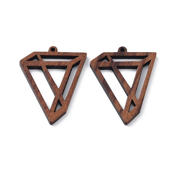 PandaHall Walnut Wood Laser Cut Pendants, Hollow Charms, Undyed, Triangle, 37.5x29x2.5mm, Hole: 1.6mm Wood Triangle Brown
PandaHall Walnut Wood Laser Cut Pendants, Hollow Charms, Undyed, Triangle, 37.5x29x2.5mm, Hole: 1.6mm Wood Triangle Brown