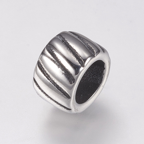 PandaHall 304 Stainless Steel Beads, Column, Antique Silver, 11x7mm, Hole: 7mm 304 Stainless Steel Column
PandaHall 304 Stainless Steel Beads, Column, Antique Silver, 11x7mm, Hole: 7mm 304 Stainless Steel Column