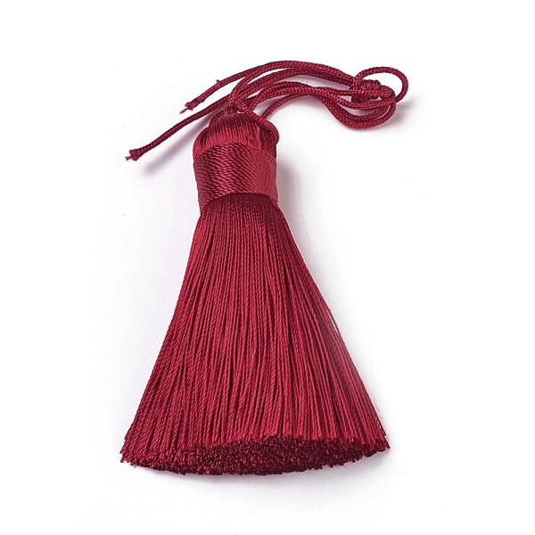 PandaHall Polyester Tassel Big Pendants, Ice Silk Tassel, FireBrick, 50~57x12mm Polyester Red
PandaHall Polyester Tassel Big Pendants, Ice Silk Tassel, FireBrick, 50~57x12mm Polyester Red
