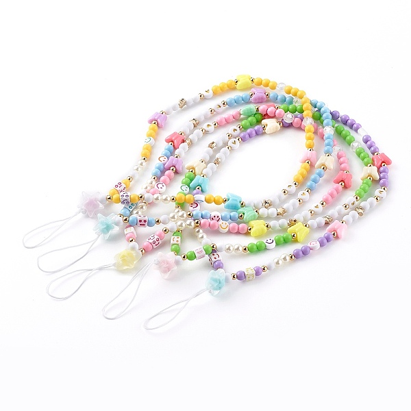 PandaHall Colorful Acrylic Beaded Mobile Straps, Telephone Jewelry, with Brass Beads and Nylon Thread, Butterfly, Mixed Color, 25.2cm..., Multicolor
PandaHall Colorful Acrylic Beaded Mobile Straps, Telephone Jewelry, with Brass Beads and Nylon Thread, Butterfly, Mixed Color, 25.2cm..., Multicolor