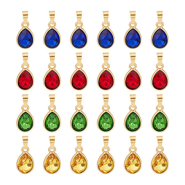 PandaHall Unicraftale 24Pcs 4 Color Faceted Glass Pendant, with Golden 304 Stainless Steel Findings, Teardrop Charms, Mixed Color..., Multicolor
PandaHall Unicraftale 24Pcs 4 Color Faceted Glass Pendant, with Golden 304 Stainless Steel Findings, Teardrop Charms, Mixed Color..., Multicolor