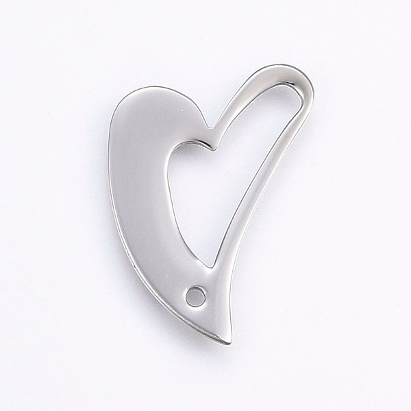 PandaHall 304 Stainless Steel Open Heart Pendants, Hollow, Stainless Steel Color, 26x17.5x1mm, Hole: 1.5mm 304 Stainless Steel Heart
PandaHall 304 Stainless Steel Open Heart Pendants, Hollow, Stainless Steel Color, 26x17.5x1mm, Hole: 1.5mm 304 Stainless Steel Heart
