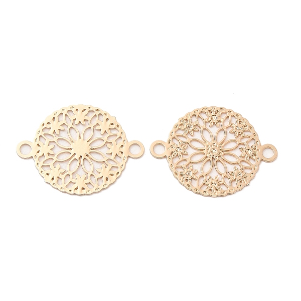 PandaHall Long-Lasting Plated Brass Connector Charms, Hollow Flat Round Links with Flower, Light Gold, 12x15x0.3mm, Hole: 1.4mm Brass Flat...
PandaHall Long-Lasting Plated Brass Connector Charms, Hollow Flat Round Links with Flower, Light Gold, 12x15x0.3mm, Hole: 1.4mm Brass Flat...