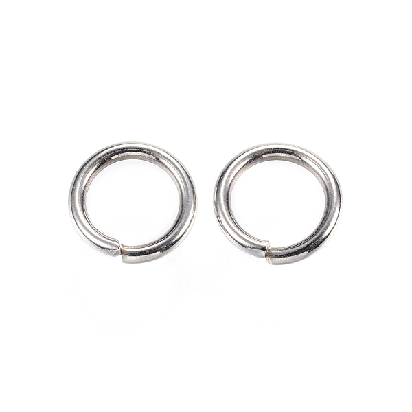PandaHall 304 Stainless Steel Open Jump Rings, Stainless Steel Color, 10x1.5mm, about 7mm inner diameter 304 Stainless Steel
PandaHall 304 Stainless Steel Open Jump Rings, Stainless Steel Color, 10x1.5mm, about 7mm inner diameter 304 Stainless Steel