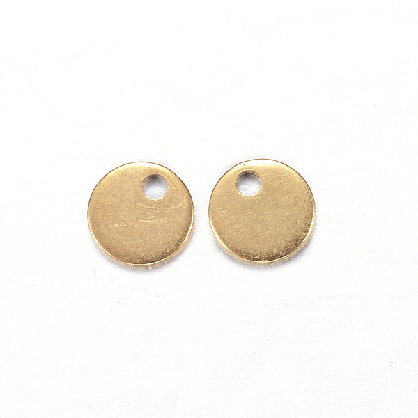 PandaHall Ion Plating(IP) 304 Stainless Steel Charms, Flat Round, Stamping Blank Tag, Golden, 4x0.5mm, Hole: 1mm 304 Stainless Steel Flat...
PandaHall Ion Plating(IP) 304 Stainless Steel Charms, Flat Round, Stamping Blank Tag, Golden, 4x0.5mm, Hole: 1mm 304 Stainless Steel Flat...