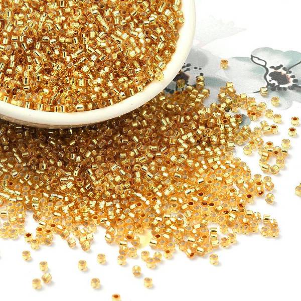 PandaHall Glass Seed Beads, Silver Lined, Cylinder, Gold, 2x1.5mm, Hole: 1.4mm, about 50398pcs/pound Glass Gold
PandaHall Glass Seed Beads, Silver Lined, Cylinder, Gold, 2x1.5mm, Hole: 1.4mm, about 50398pcs/pound Glass Gold