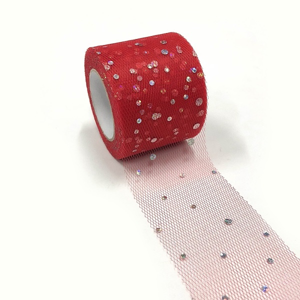 PandaHall Glitter Sequin Deco Mesh Ribbons, Tulle Fabric, Tulle Roll Spool Fabric For Skirt Making, Dark Red, 2 inch(5cm), about...
PandaHall Glitter Sequin Deco Mesh Ribbons, Tulle Fabric, Tulle Roll Spool Fabric For Skirt Making, Dark Red, 2 inch(5cm), about...