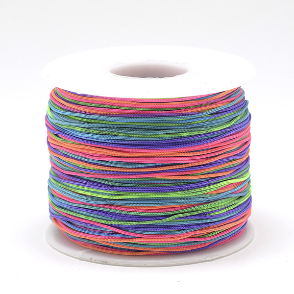 PandaHall Polyester Cords, Colorful, 0.5~0.6mm, about 131.23~142.16 yards(120~130m)/roll Polyester
PandaHall Polyester Cords, Colorful, 0.5~0.6mm, about 131.23~142.16 yards(120~130m)/roll Polyester