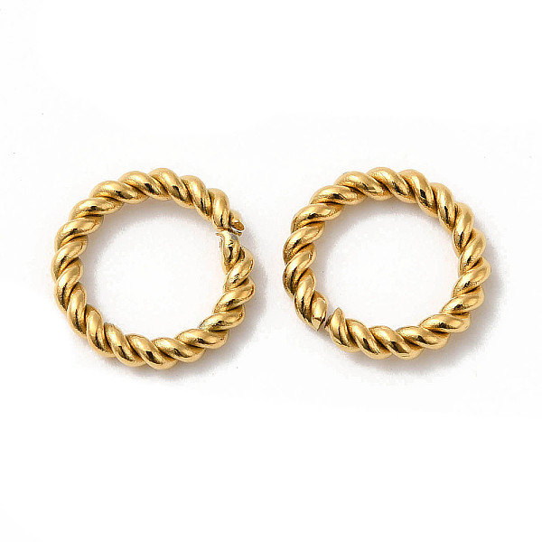 PandaHall Manual Polishing 304 Stainless Steel Link Rings, Twisted Ring Quick Link Connector, Real 18K Gold Plated, 12x2mm, Inner Diameter...
PandaHall Manual Polishing 304 Stainless Steel Link Rings, Twisted Ring Quick Link Connector, Real 18K Gold Plated, 12x2mm, Inner Diameter...