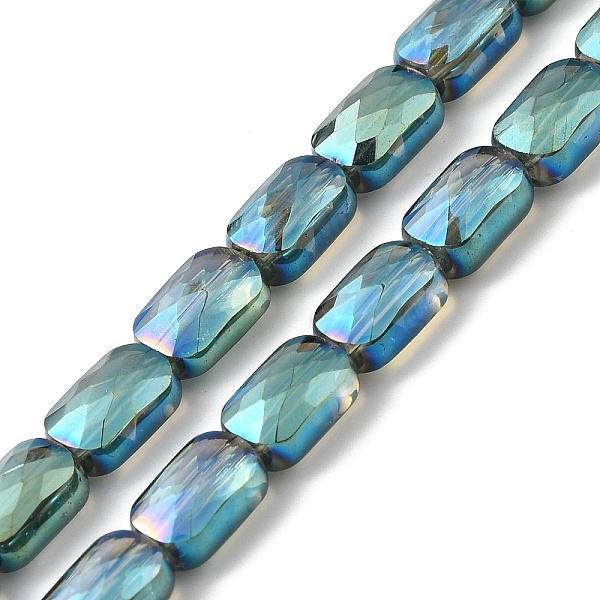 PandaHall Transparent Electroplate Glass Beads Strands, Rainbow Plated, Faceted, Rectangle, Light Sea Green, 9x6x4mm, Hole: 1.2mm, about...
PandaHall Transparent Electroplate Glass Beads Strands, Rainbow Plated, Faceted, Rectangle, Light Sea Green, 9x6x4mm, Hole: 1.2mm, about...