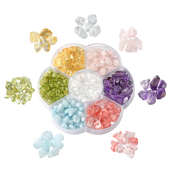 PandaHall 84G 7 Styles Natural & Synthetic Mixed Gemstone Beads Set, Chip, Mixed Dyed and Undyed, 4~10x4~6x2~4mm, Hole: 1mm, about 12g/style..., Multicolor
PandaHall 84G 7 Styles Natural & Synthetic Mixed Gemstone Beads Set, Chip, Mixed Dyed and Undyed, 4~10x4~6x2~4mm, Hole: 1mm, about 12g/style..., Multicolor