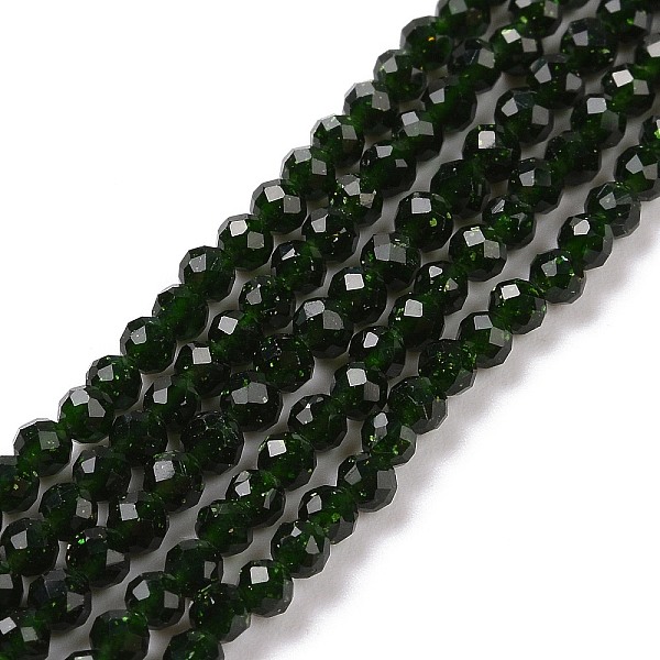 PandaHall Synthetic Green Goldstone Beads Strands, Faceted, Round, 3x3mm, Hole: 0.5mm, about 138~141pcs/strand, 14.72''(37.4cm) Green...
PandaHall Synthetic Green Goldstone Beads Strands, Faceted, Round, 3x3mm, Hole: 0.5mm, about 138~141pcs/strand, 14.72''(37.4cm) Green...