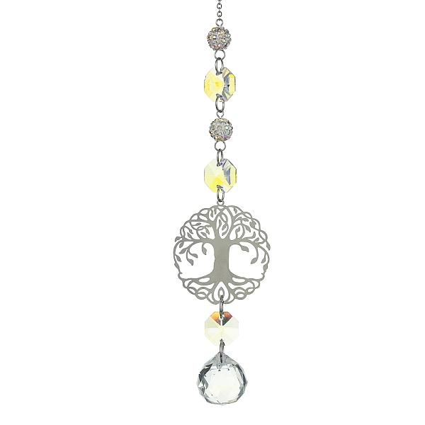 PandaHall Glass Pendant Decorations, with Tree of Life 201 Stainless Steel and Glass Octagon Link, for Home Decorations, Round, 271mm Glass...
PandaHall Glass Pendant Decorations, with Tree of Life 201 Stainless Steel and Glass Octagon Link, for Home Decorations, Round, 271mm Glass...