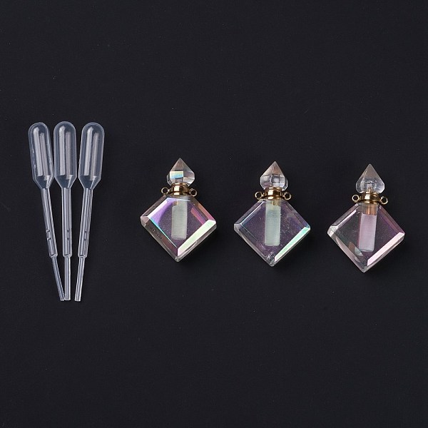 PandaHall Angel Aura Quartz, Faceted Natural Quartz Crystal Pendants, Openable Perfume Bottle, with Golden Tone Brass Findings and Plastic...
PandaHall Angel Aura Quartz, Faceted Natural Quartz Crystal Pendants, Openable Perfume Bottle, with Golden Tone Brass Findings and Plastic...