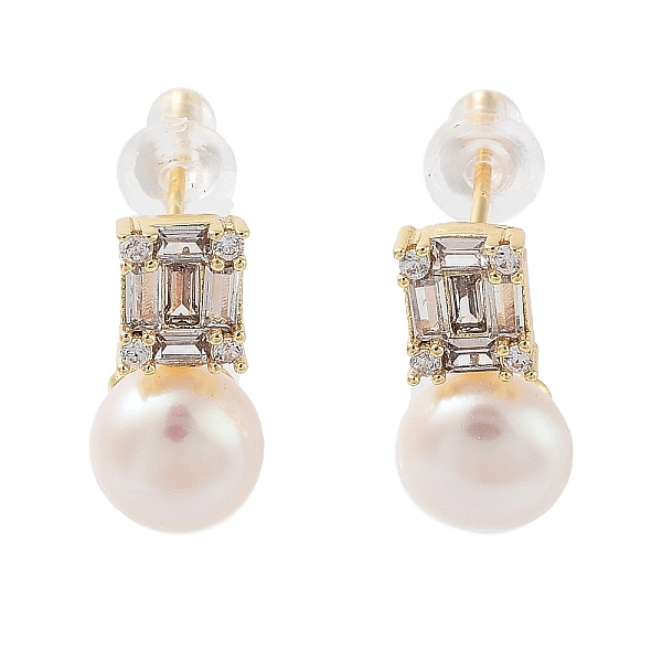 PandaHall Natural Pearl Stud Earrings, Brass Earrings with 925 Sterling Silver Pins, Real 14K Gold Plated, 14x7mm Pearl
PandaHall Natural Pearl Stud Earrings, Brass Earrings with 925 Sterling Silver Pins, Real 14K Gold Plated, 14x7mm Pearl