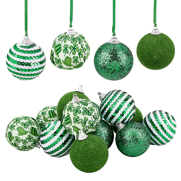 PandaHall Saint Patrick's Day Theme Foam Ball Pendant Decorations, Decorative Balls, with Polyseter Ribbon, Green, Ball: 46.5~48.5x56.5~59mm...
PandaHall Saint Patrick's Day Theme Foam Ball Pendant Decorations, Decorative Balls, with Polyseter Ribbon, Green, Ball: 46.5~48.5x56.5~59mm...