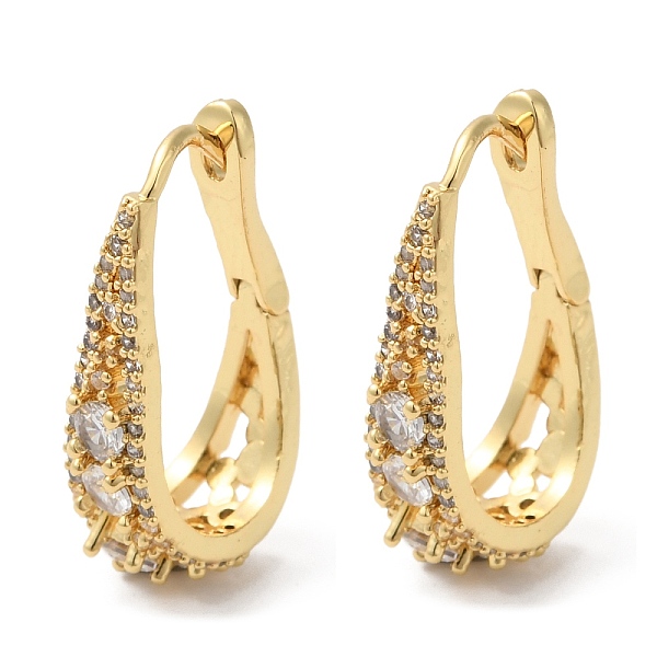 PandaHall Teardrop Rack Plating Brass Micro Pave Cubic Zirconia Hoop Earrings, Lead Free & Cadmium Free, Real 18K Gold Plated, 24x14x7mm..., Clear
PandaHall Teardrop Rack Plating Brass Micro Pave Cubic Zirconia Hoop Earrings, Lead Free & Cadmium Free, Real 18K Gold Plated, 24x14x7mm..., Clear