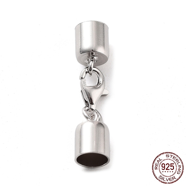 PandaHall 925 Sterling Silver Lobster Claw Clasps, with Cord Ends and 925 Stamp, Platinum, 26mm, Inner Diameter: 5mm Sterling Silver
PandaHall 925 Sterling Silver Lobster Claw Clasps, with Cord Ends and 925 Stamp, Platinum, 26mm, Inner Diameter: 5mm Sterling Silver