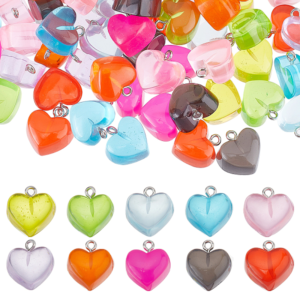 PandaHall SUNNYCLUE 1 Box 100Pcs 10 Colors Heart Resin Charms Love Resin Charm Sweet Romantic Happiness Charm for Jewelery Making Charms..., Multicolor
PandaHall SUNNYCLUE 1 Box 100Pcs 10 Colors Heart Resin Charms Love Resin Charm Sweet Romantic Happiness Charm for Jewelery Making Charms..., Multicolor