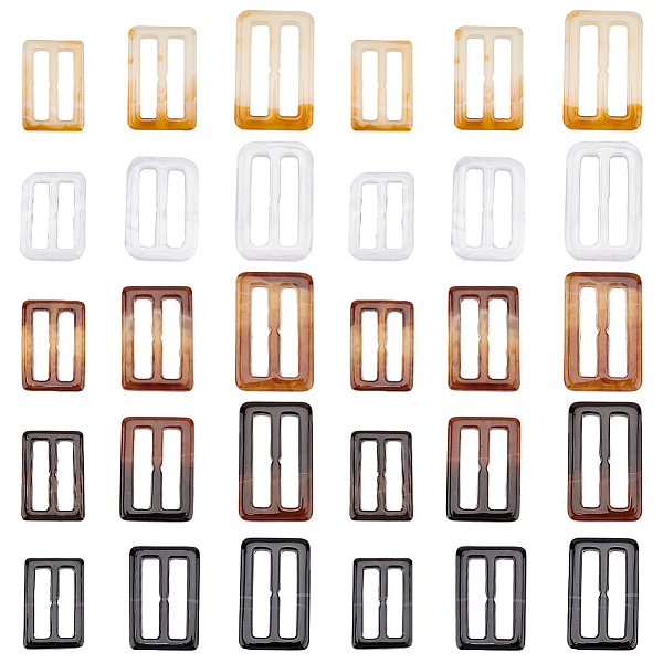 PandaHall 30Pcs 15 Style Rectangle Shape Resin Buckle Clasps, For Doll Webbing, Strapping Bags, Garment Accessories, Mixed Color..., Multicolor
PandaHall 30Pcs 15 Style Rectangle Shape Resin Buckle Clasps, For Doll Webbing, Strapping Bags, Garment Accessories, Mixed Color..., Multicolor