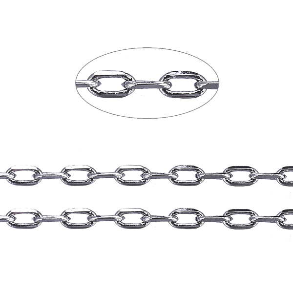 PandaHall Brass Cable Chains, Diamond Cut Chains, Unwelded, Faceted, with Spool, Cadmium Free & Lead Free, Gunmetal, 2.5x1x0.5mm, about...
PandaHall Brass Cable Chains, Diamond Cut Chains, Unwelded, Faceted, with Spool, Cadmium Free & Lead Free, Gunmetal, 2.5x1x0.5mm, about...