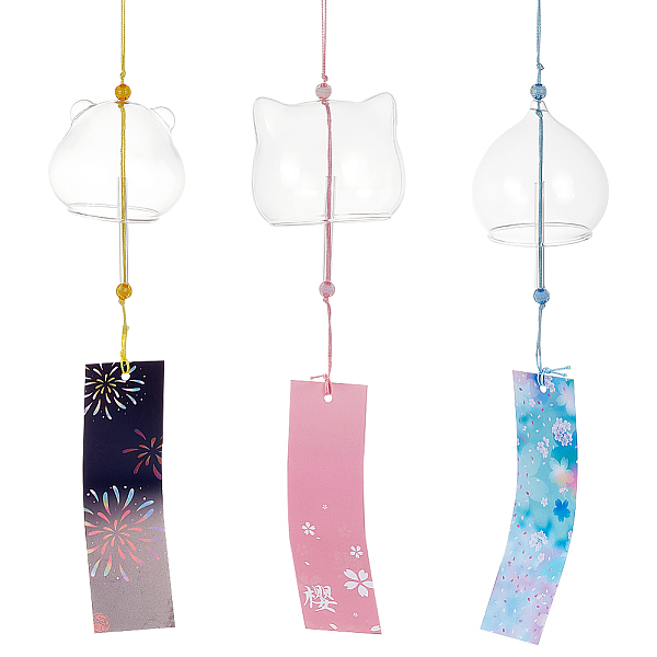 PandaHall BENECREAT 3PCS Japanese Glass Round Wind Chimes, Transparent Handmade Wind Chimes with Paper Blessing Hanging Cherry Blossom Small..., Multicolor
PandaHall BENECREAT 3PCS Japanese Glass Round Wind Chimes, Transparent Handmade Wind Chimes with Paper Blessing Hanging Cherry Blossom Small..., Multicolor