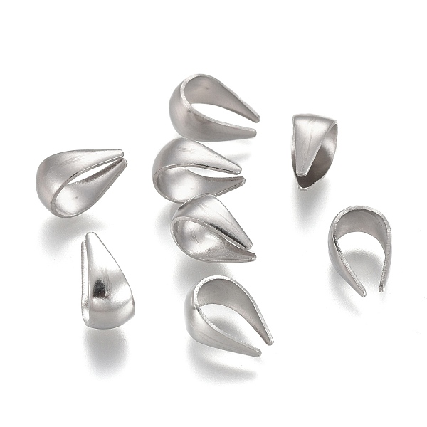 PandaHall 304 Stainless Steel Snap On Bails, Stainless Steel Color, 8.5x5.5x1~4mm, Inner Diameter: 6x4.5mm 304 Stainless Steel
PandaHall 304 Stainless Steel Snap On Bails, Stainless Steel Color, 8.5x5.5x1~4mm, Inner Diameter: 6x4.5mm 304 Stainless Steel