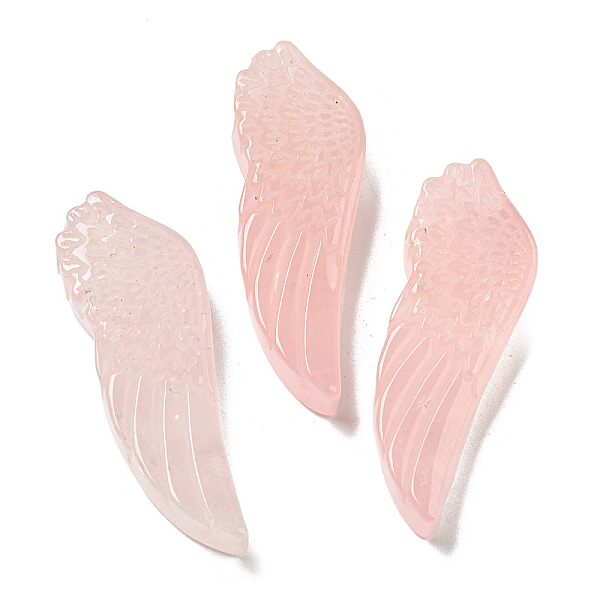 PandaHall Natural Rose Quartz Pendants, Carved Wing Charms, 56~59x19~22x7~10.5mm, Hole: 1.3mm Rose Quartz Wing
PandaHall Natural Rose Quartz Pendants, Carved Wing Charms, 56~59x19~22x7~10.5mm, Hole: 1.3mm Rose Quartz Wing
