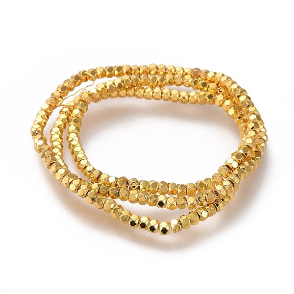 PandaHall Electroplated Non-magnetic Synthetic Hematite Beads Strands, Long-Lasting Plated, Rondelle, Faceted, Golden Plated, 3x2mm, Hole...
PandaHall Electroplated Non-magnetic Synthetic Hematite Beads Strands, Long-Lasting Plated, Rondelle, Faceted, Golden Plated, 3x2mm, Hole...