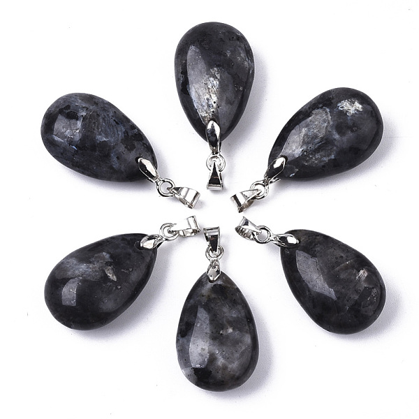 PandaHall Natural Larvikite Pendants, with Stainless Steel Pinch Bails, Teardrop, Stainless Steel Color, 24x15x9~10mm, Hole: 5x4mm Larvikite...
PandaHall Natural Larvikite Pendants, with Stainless Steel Pinch Bails, Teardrop, Stainless Steel Color, 24x15x9~10mm, Hole: 5x4mm Larvikite...