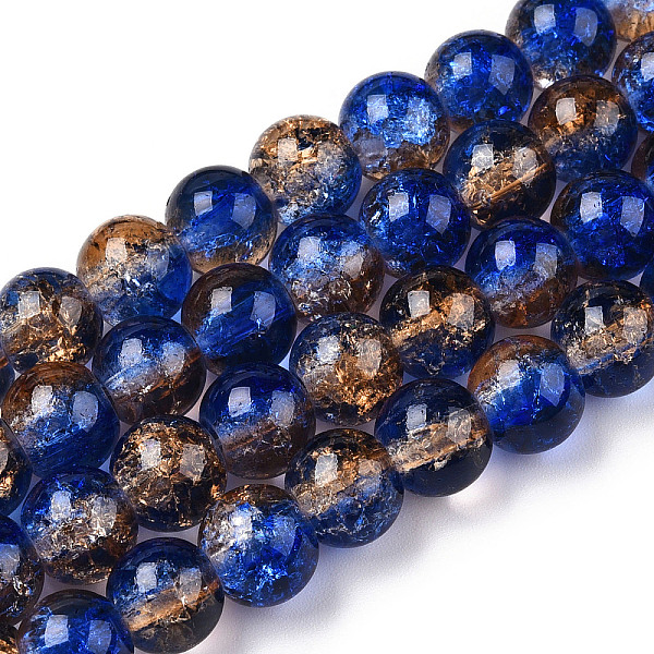 PandaHall Two-Tone Crackle Baking Painted Transparent Glass Beads Strands, Round, Blue, 8mm, Hole: 1.5mm, about 108~110pcs/strand, 30.71...
PandaHall Two-Tone Crackle Baking Painted Transparent Glass Beads Strands, Round, Blue, 8mm, Hole: 1.5mm, about 108~110pcs/strand, 30.71...