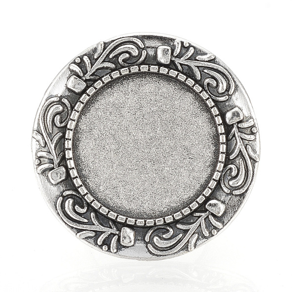 PandaHall Vintage Adjustable Iron Finger Ring Components Alloy Cabochon Bezel Settings, Cadmium Free & Lead Free, Antique Silver, Flat Round...
PandaHall Vintage Adjustable Iron Finger Ring Components Alloy Cabochon Bezel Settings, Cadmium Free & Lead Free, Antique Silver, Flat Round...