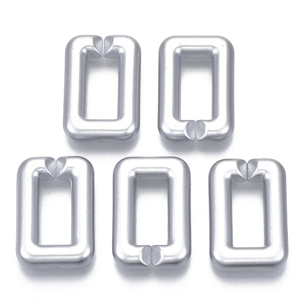 PandaHall Opaque Spray Painted Acrylic Linking Rings, Quick Link Connectors, for Cross Chains Making, Rectangle, Silver, 30x20x6mm, Inner...
PandaHall Opaque Spray Painted Acrylic Linking Rings, Quick Link Connectors, for Cross Chains Making, Rectangle, Silver, 30x20x6mm, Inner...