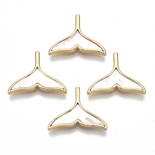 PandaHall Natural Sea Shell Pendants, with Brass Findings, Nickel Free, Fishtail, Real 18K Gold Plated, 15x19.5x3mm, Hole: 1mm Other Sea..., White
PandaHall Natural Sea Shell Pendants, with Brass Findings, Nickel Free, Fishtail, Real 18K Gold Plated, 15x19.5x3mm, Hole: 1mm Other Sea..., White
