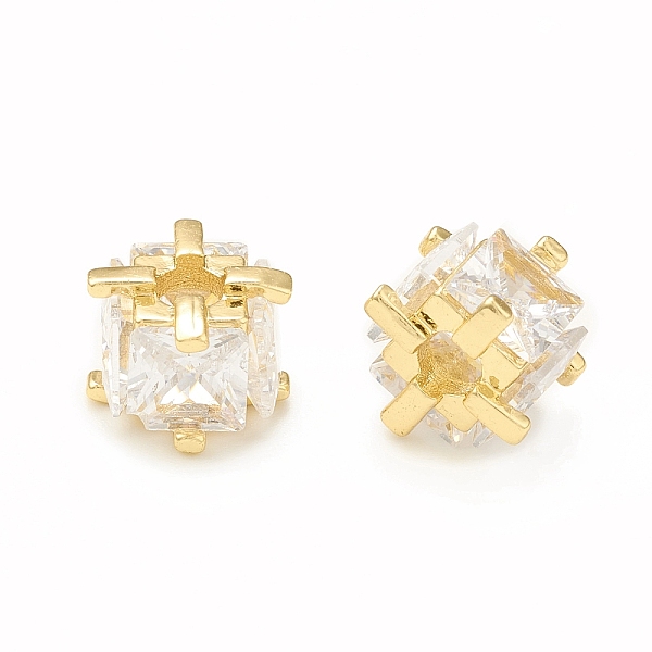 PandaHall Clear Glass Beads, with Brass Findings, Square, Real 18K Gold Plated, 8.5x8.5x6.5mm, Hole: 3mm Glass+Brass Core Square Clear
PandaHall Clear Glass Beads, with Brass Findings, Square, Real 18K Gold Plated, 8.5x8.5x6.5mm, Hole: 3mm Glass+Brass Core Square Clear